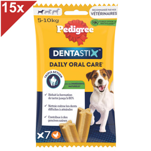 PEDIGREE Dentastix Friandises à mâcher petit chien 105 sticks dentaires (15x7)