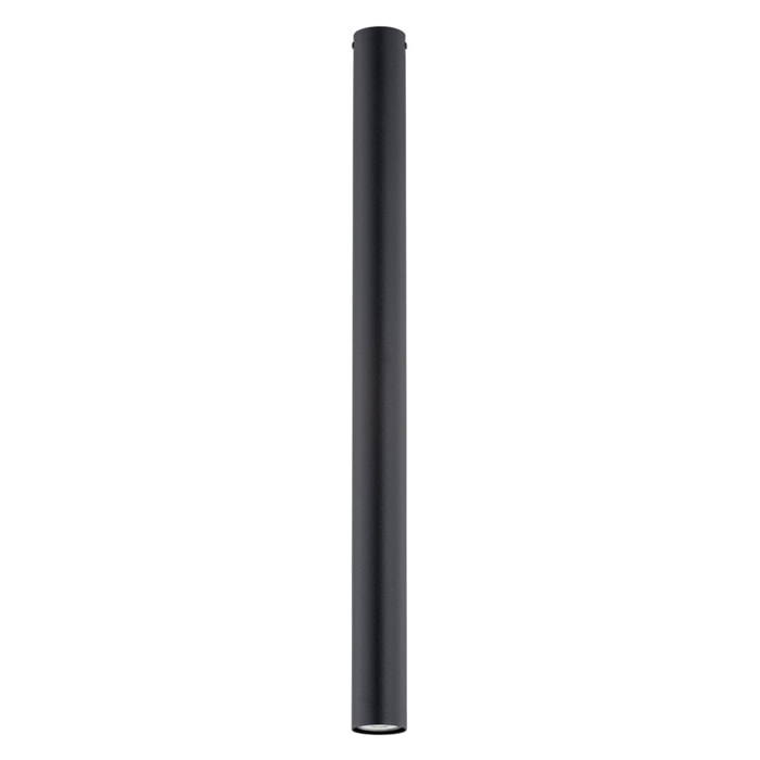 Lampada a sospensione Tecno in acciaio nero opaco