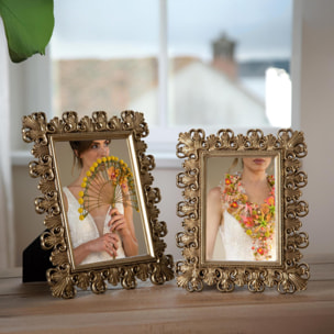 Porta foto Barocco - 20,2xH25x1,7cm - Pezzi 3 - Bianchi Dino SpA