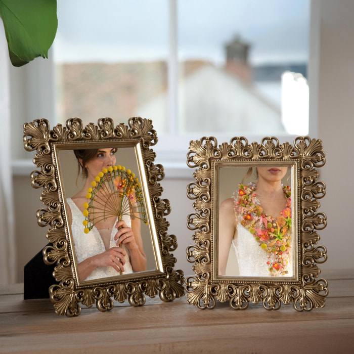 Porta foto Barocco - 20,2xH25x1,7cm - Pezzi 3 - Bianchi Dino SpA