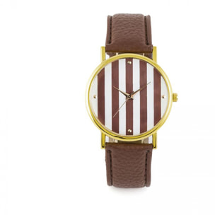 Reloj Venice Brown Cuero  italiano