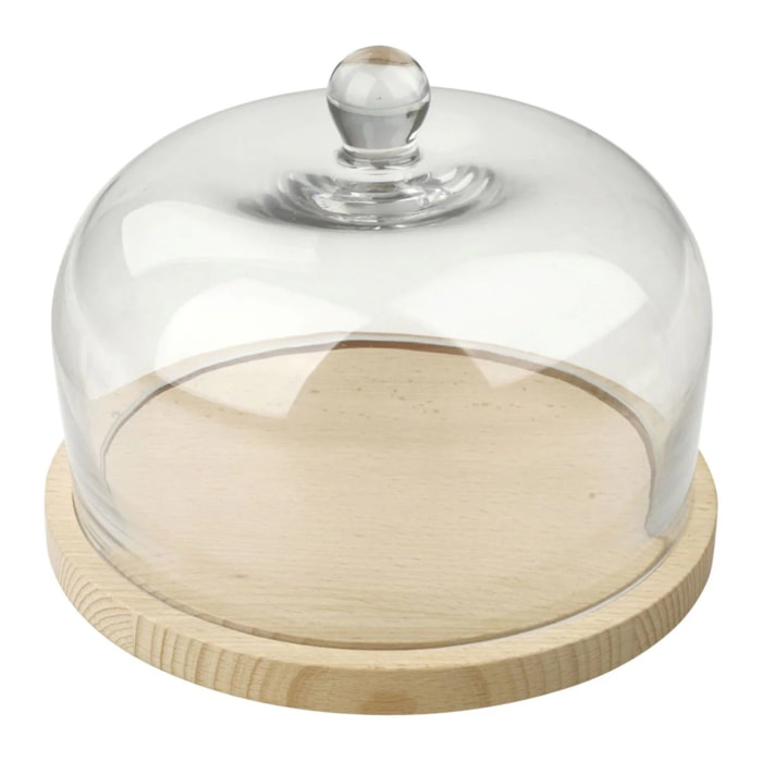 Cloche à fromage en verre Fackelmann Nature