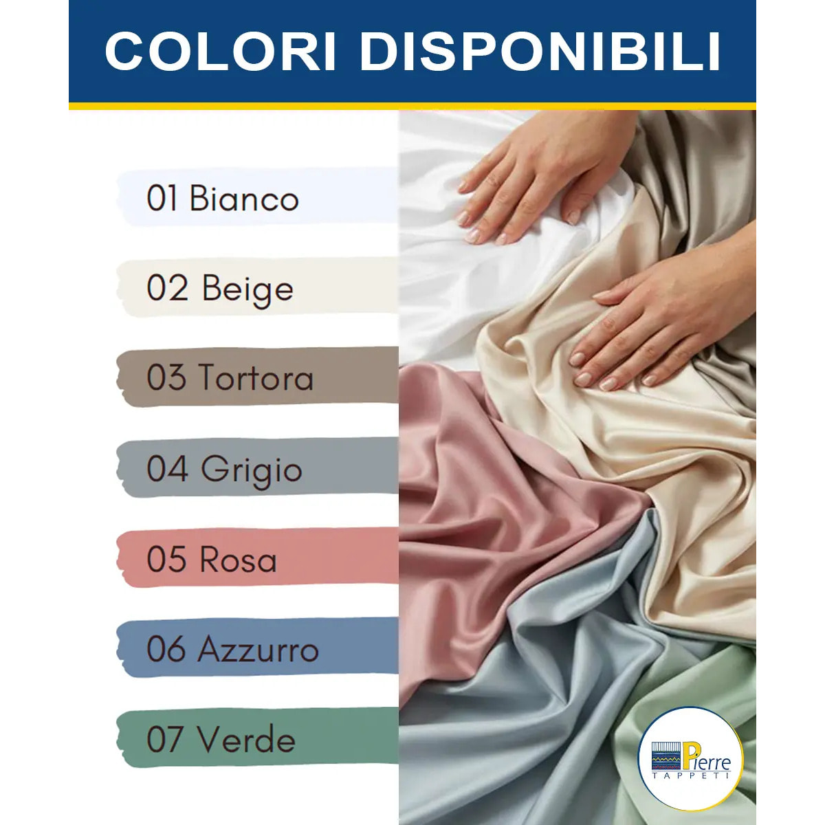 Lenzuolo Inferiore Angolare RASO BEIGE tinta unita per letto matrimoniale 100% Raso di Cotone e Made in Italy