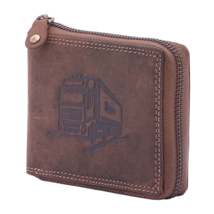 Portafoglio  da uomo In Vera pelle Made in Italy 9,5x12,5x2,5 cm