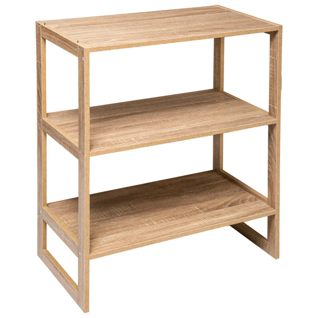 Étagère 4 cases empilables "Mix N' Modul" effet chêne naturel