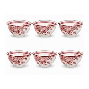 Lot de 6 bols médiums, LOUISE
