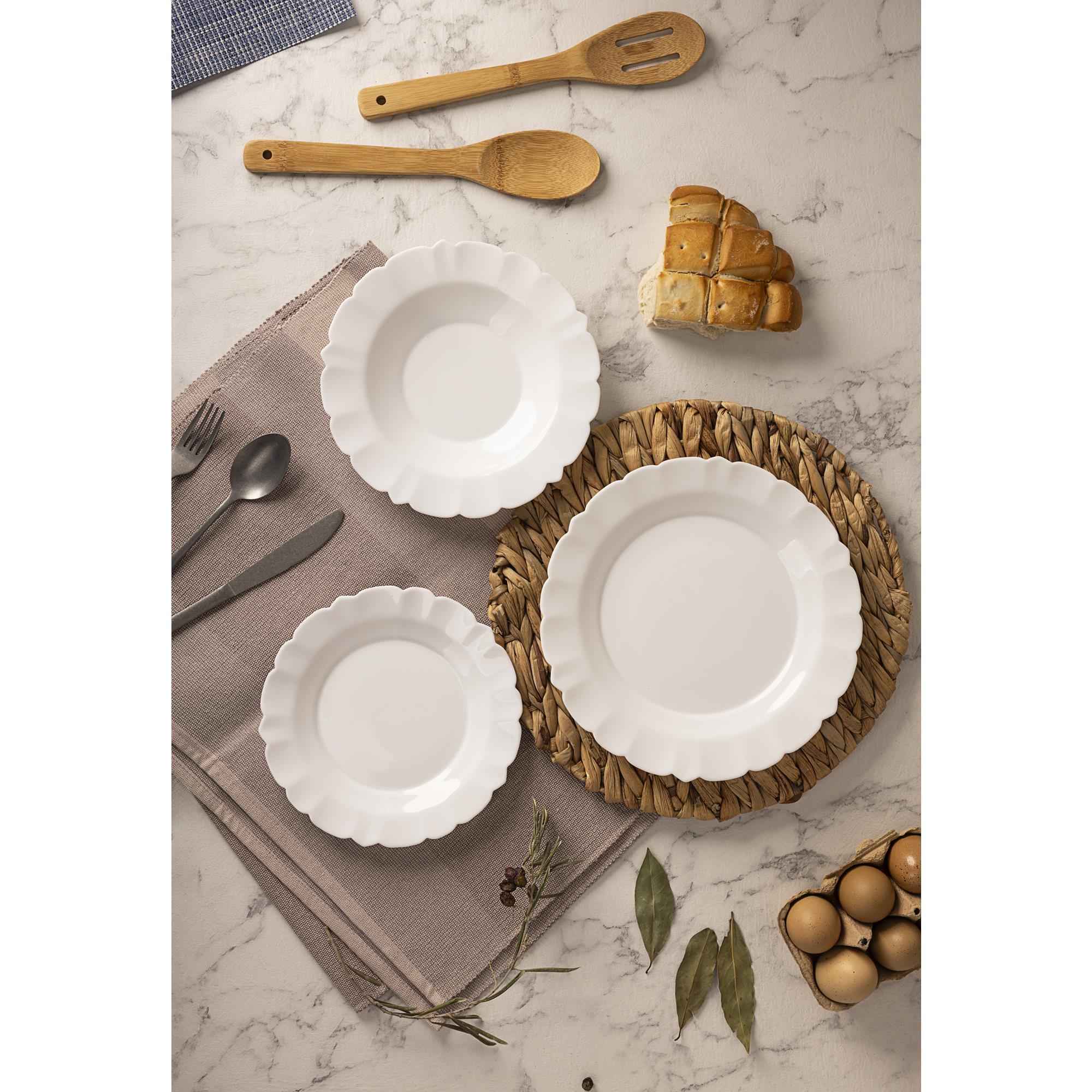 Juego de vajilla de 12pzs blanco san ignacio