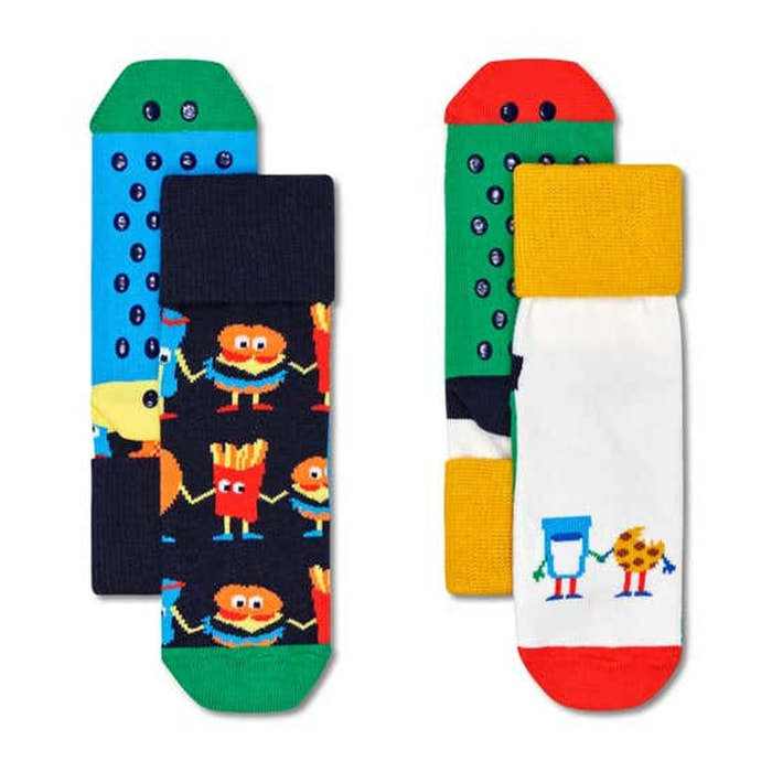 Calcetines pack-2 kids food friends anti-slip
