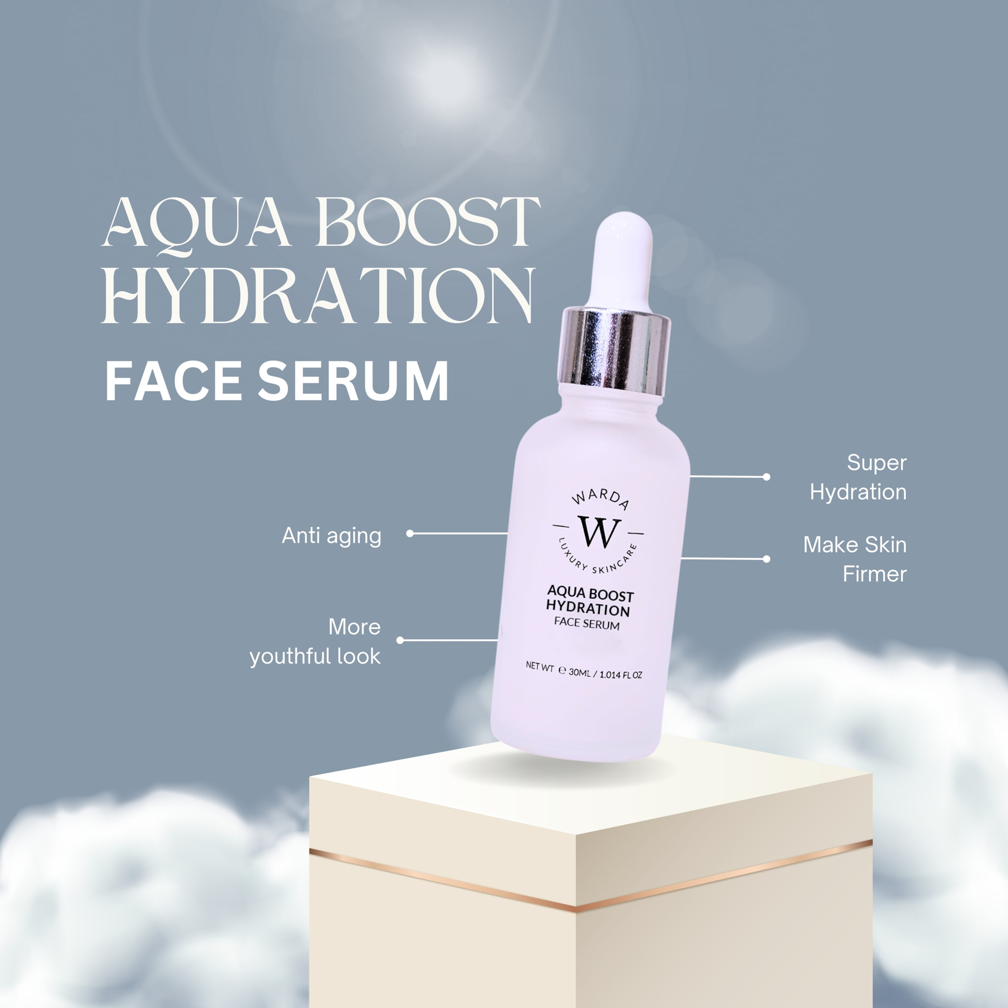 Aqua boost Sérum facial hidratante 30ml