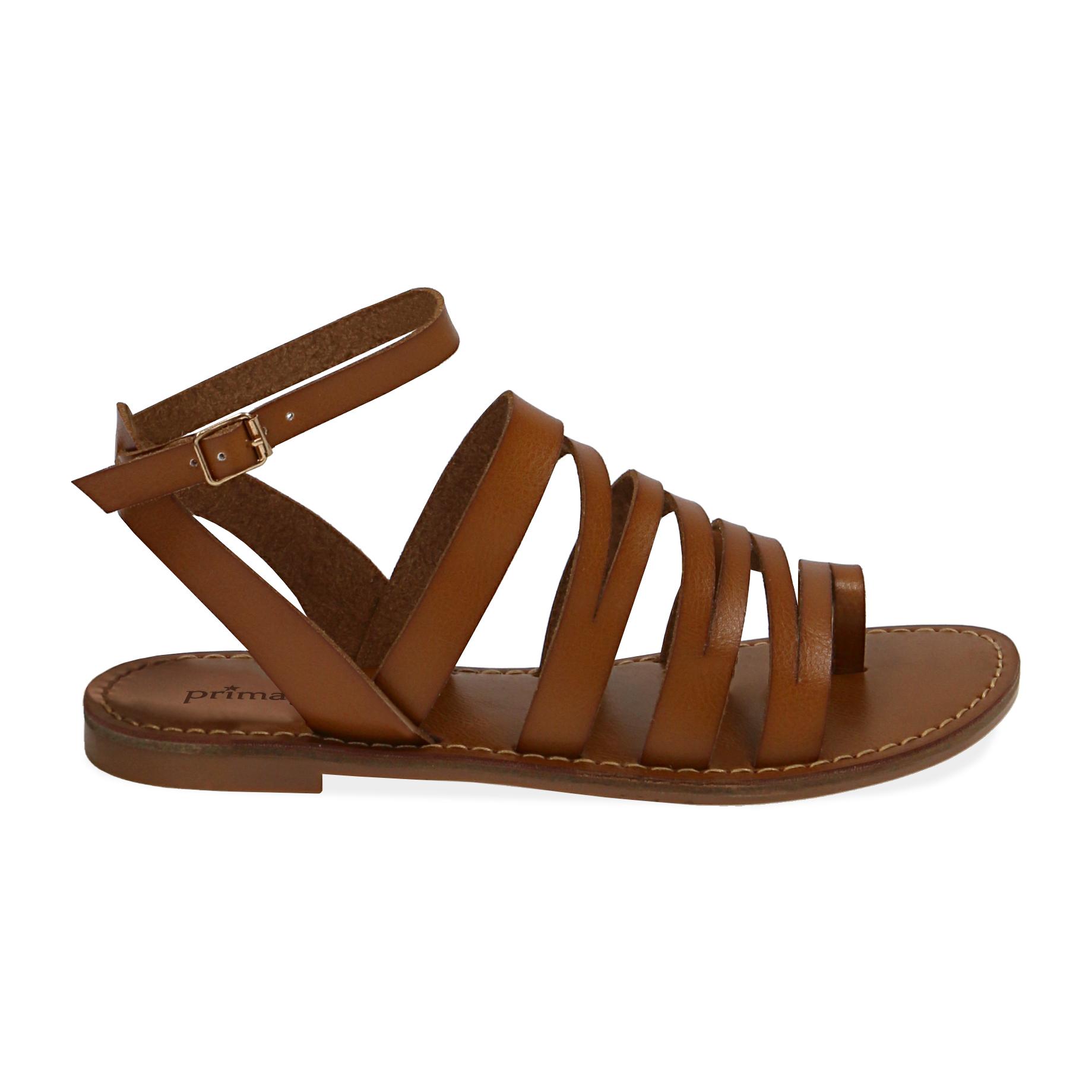 Sandali cognac