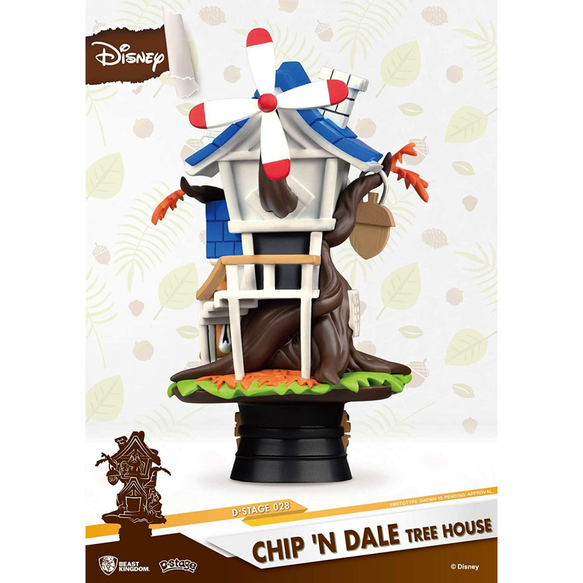 Chip e Chop Disney Figura Casa sull'Albero Diorama 16 cm Beast Kingdom