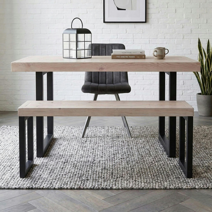 Banc bois recyclé 140 cm AUCKLAND