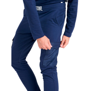 Pantalone dritto uomo con tasche in nylon College Ash