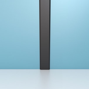 Profilé de jonction en Aluminium Finition Noir Mat pour Panneaux Muraux - 20x5x2100 mm