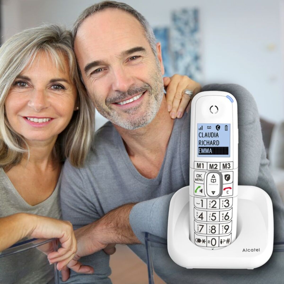 Téléphone sans fil ALCATEL XL785 Solo Blanc