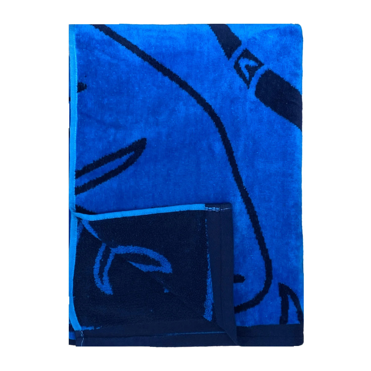 Serviette de plage éponge velours Jacquard Festo 90x170 400 g/m²
