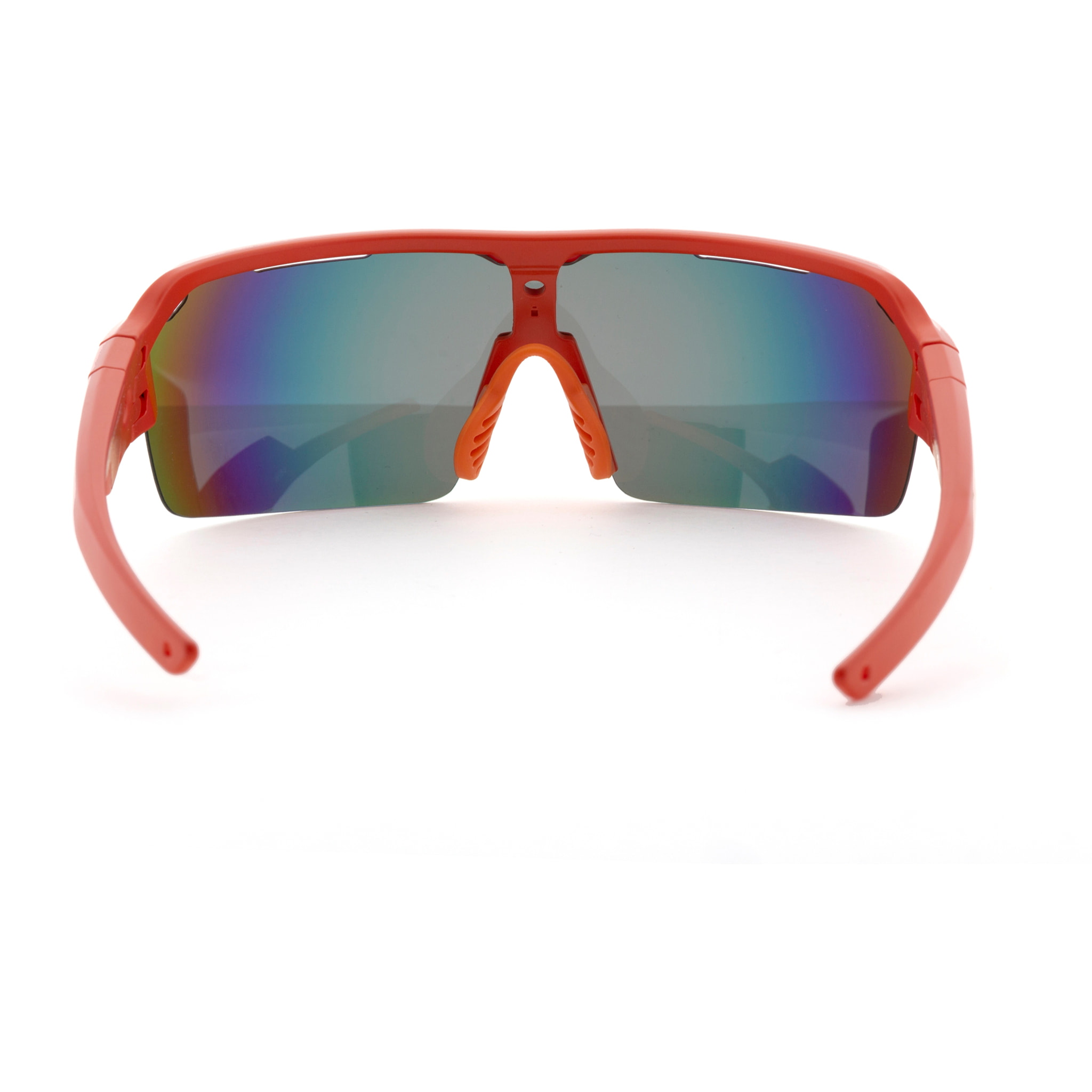 Gafas de deportes acuáticos OCEAN RACE - Rojo mate / Revo roja y plaquetas y puntas rojas