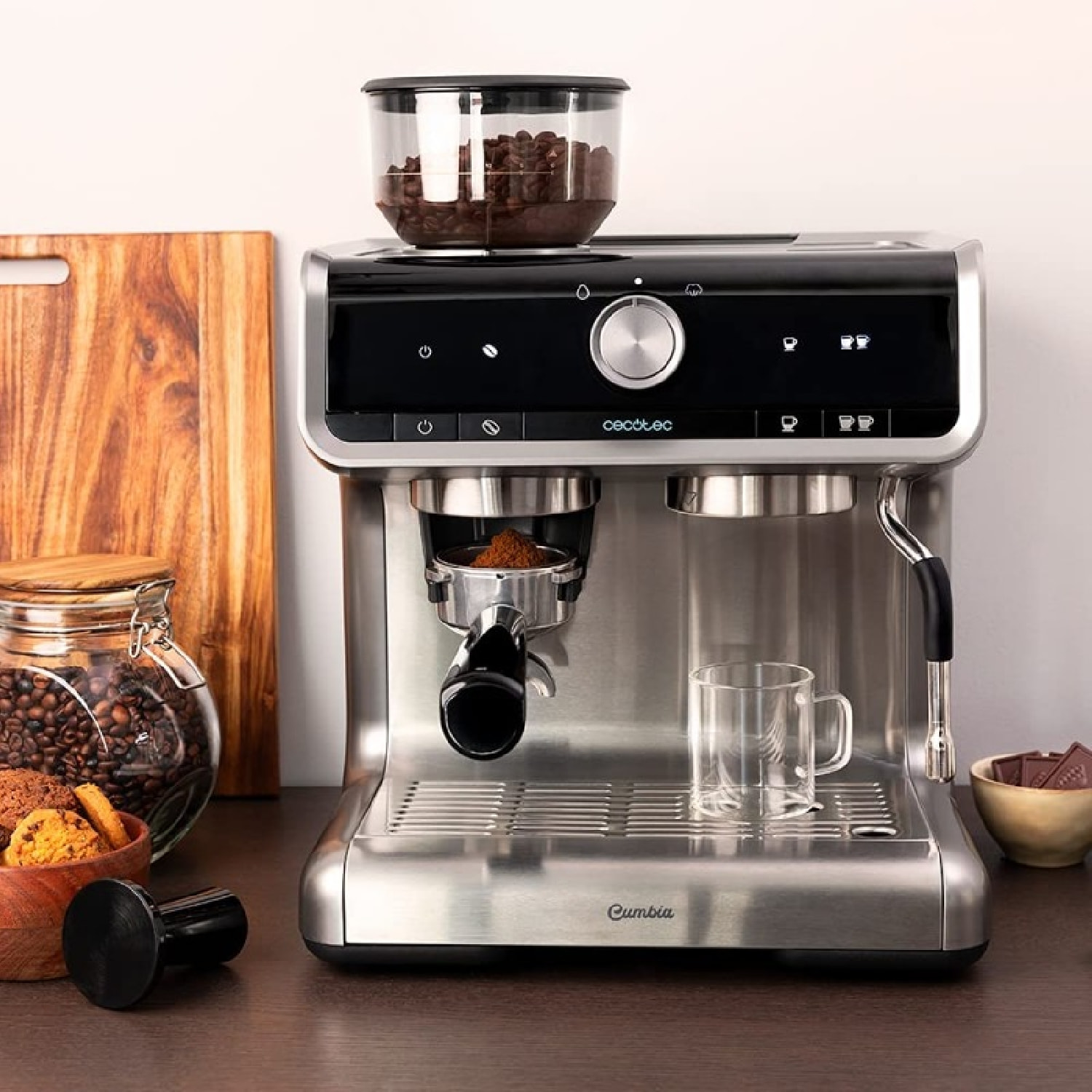 Cecotec Cafetera express Cumbia Power Espresso 20 Barista Cream