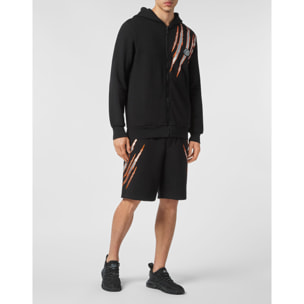 PLEIN SPORT Hooded Sweatjacket SCRATCH