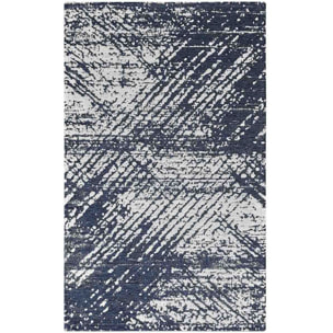 Passatoia Guida Corsia Disegno Astratto Blu