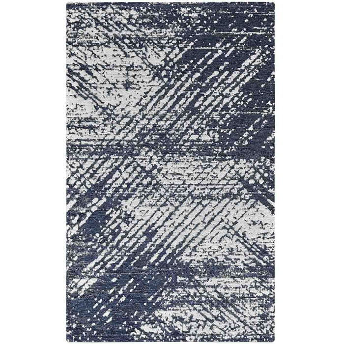 Passatoia Guida Corsia Disegno Astratto Blu