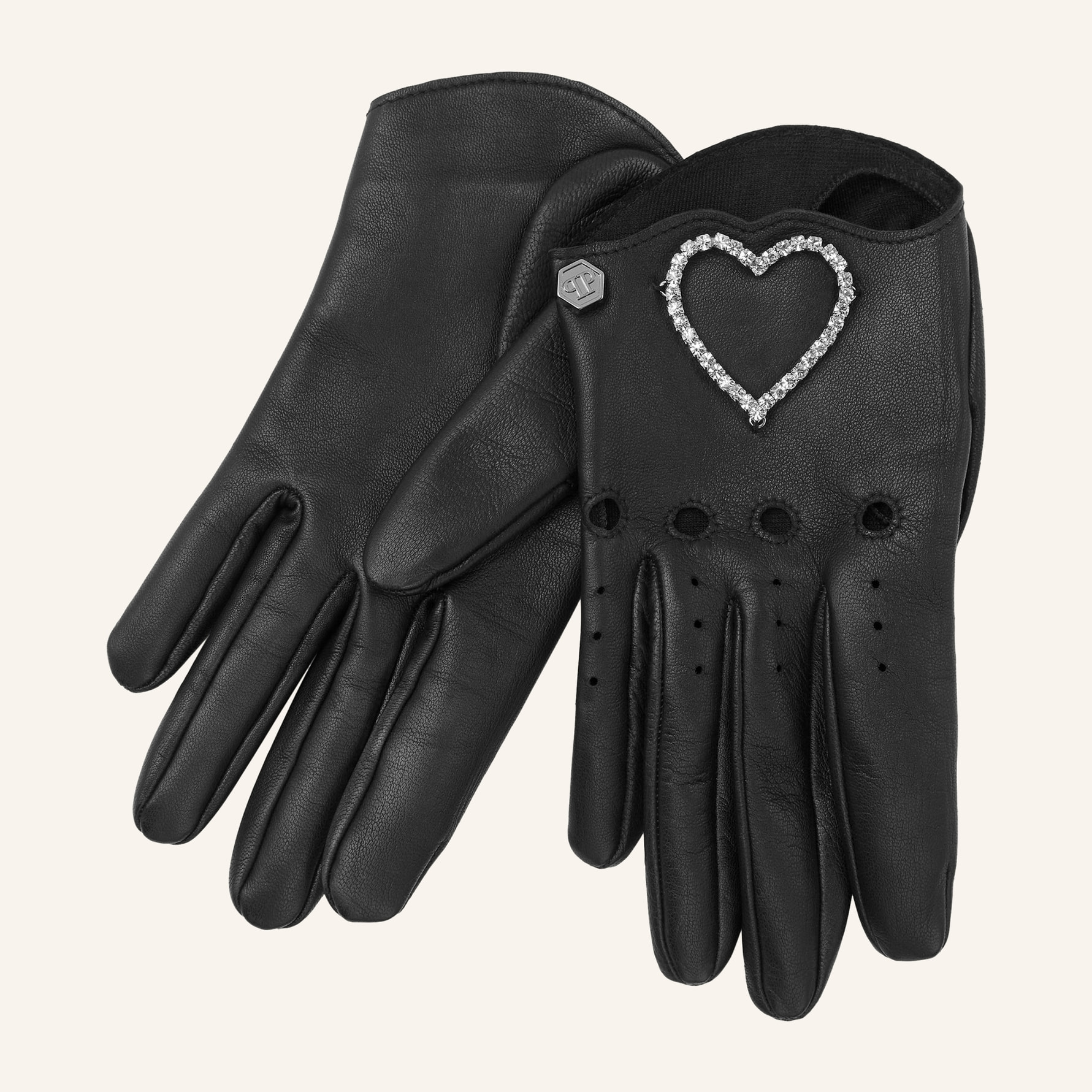 PHILIPP PLEIN Guantes intermedios HEART