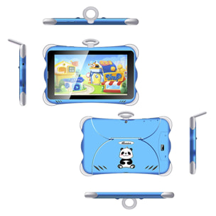 DAM Tablet Infantil K712 3G WiFi. SO Android 10. Pantalla 7'' 1024x600px. MTK 8321 Quad Core 2GB RAM + 16GB. Doble cámara. 20x2x13,5 Cm. Color: Azul