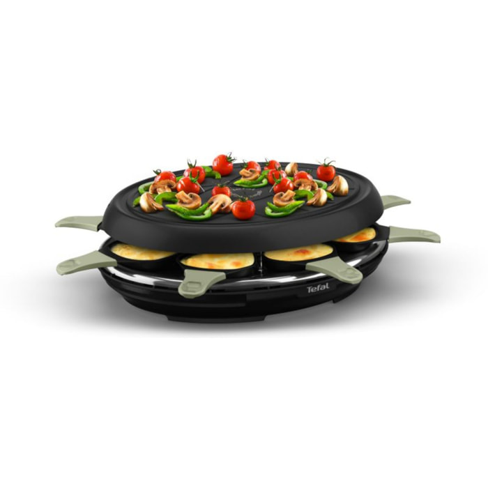 Raclette TEFAL RE31E810 eco 8 coupelles noir