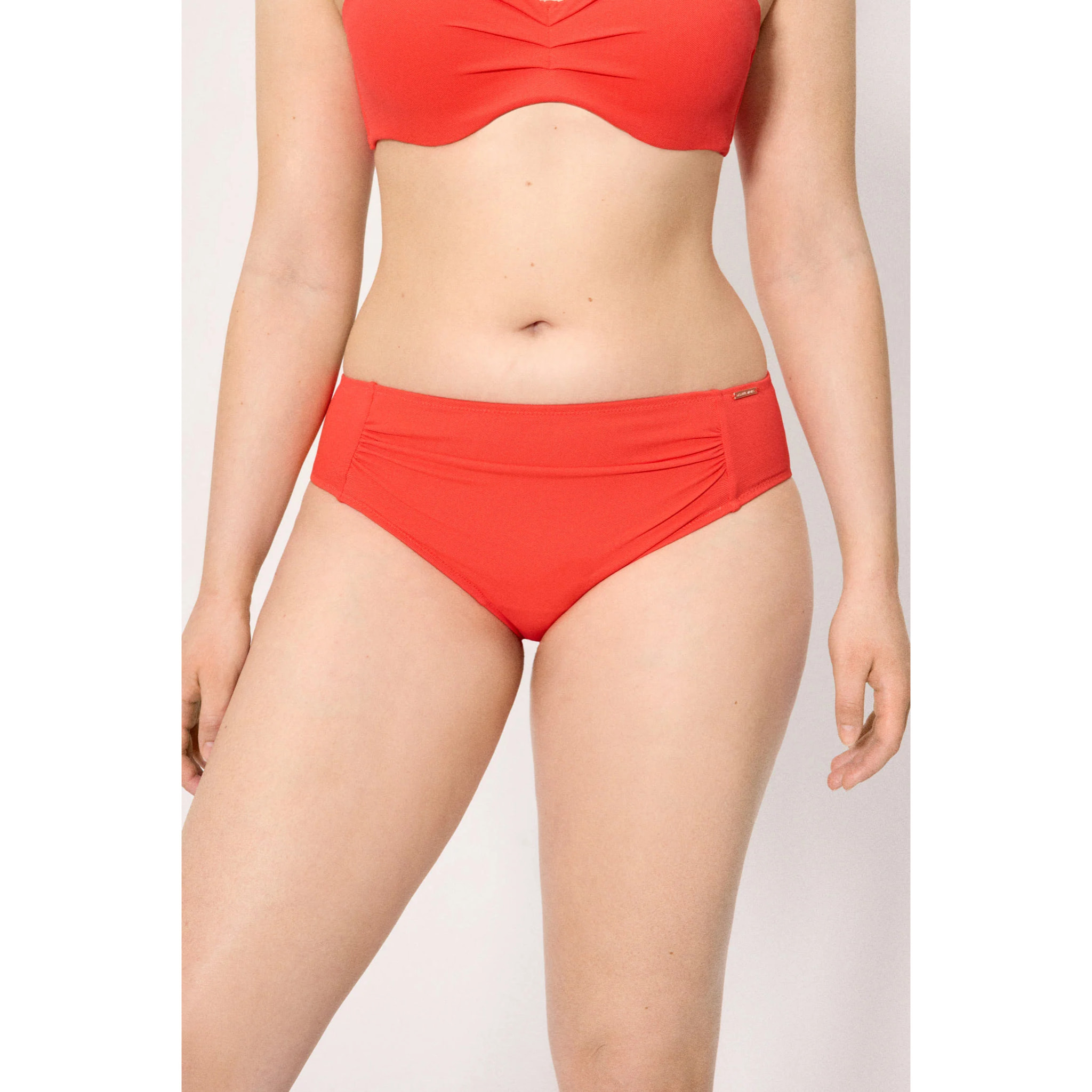 Slip bikini midi modellante Arancio