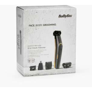 Tondeuse multi usages BABYLISS 12 en 1 MT987E Graphite Precision