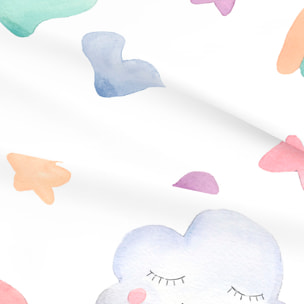 Cool Kids - Juego de Sábanas Estampadas - Infantil - Incluye 1 Funda de Almohada + 1 Sábana Bajera - 100% Algodón - Confetti