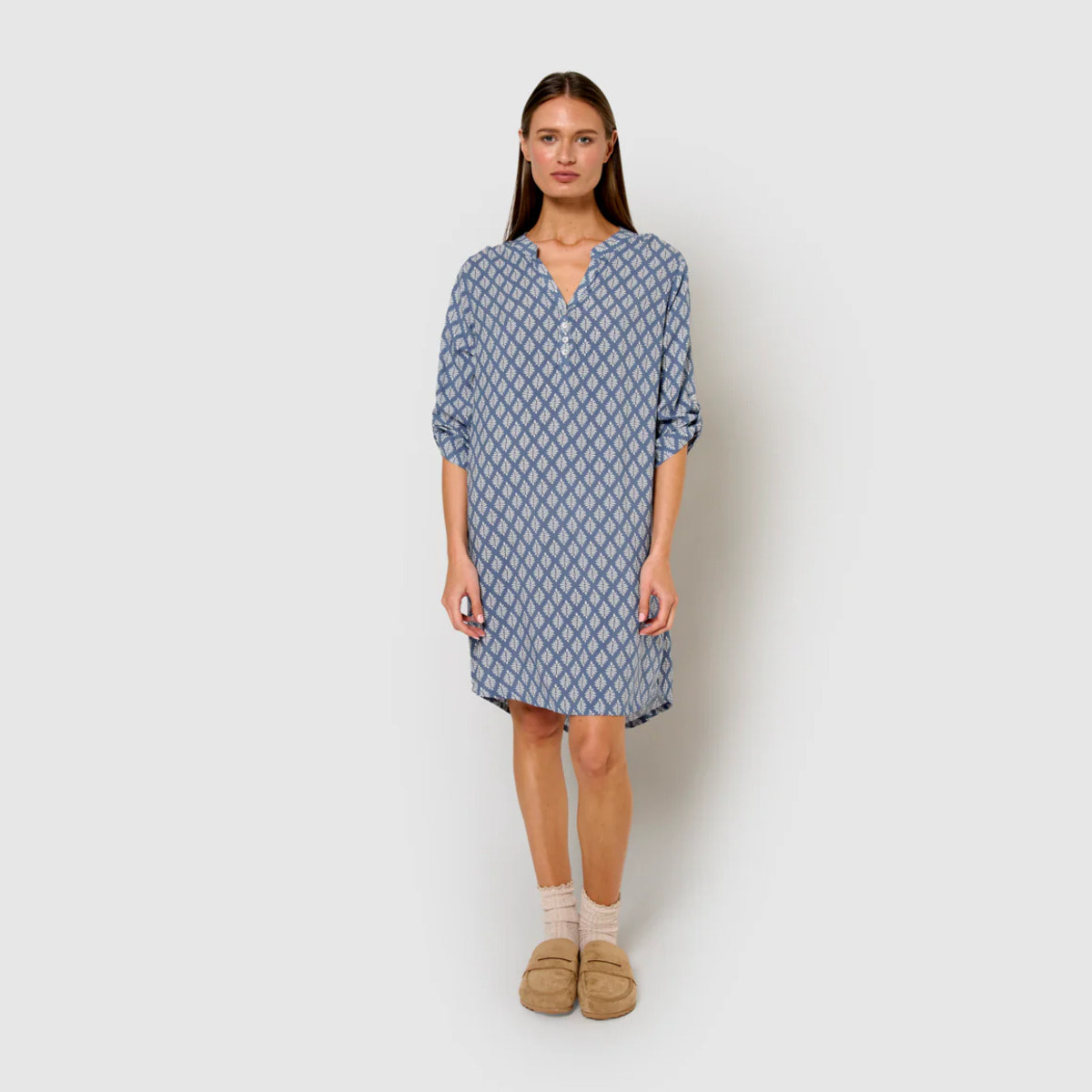 Vestido viscosa zurich azul