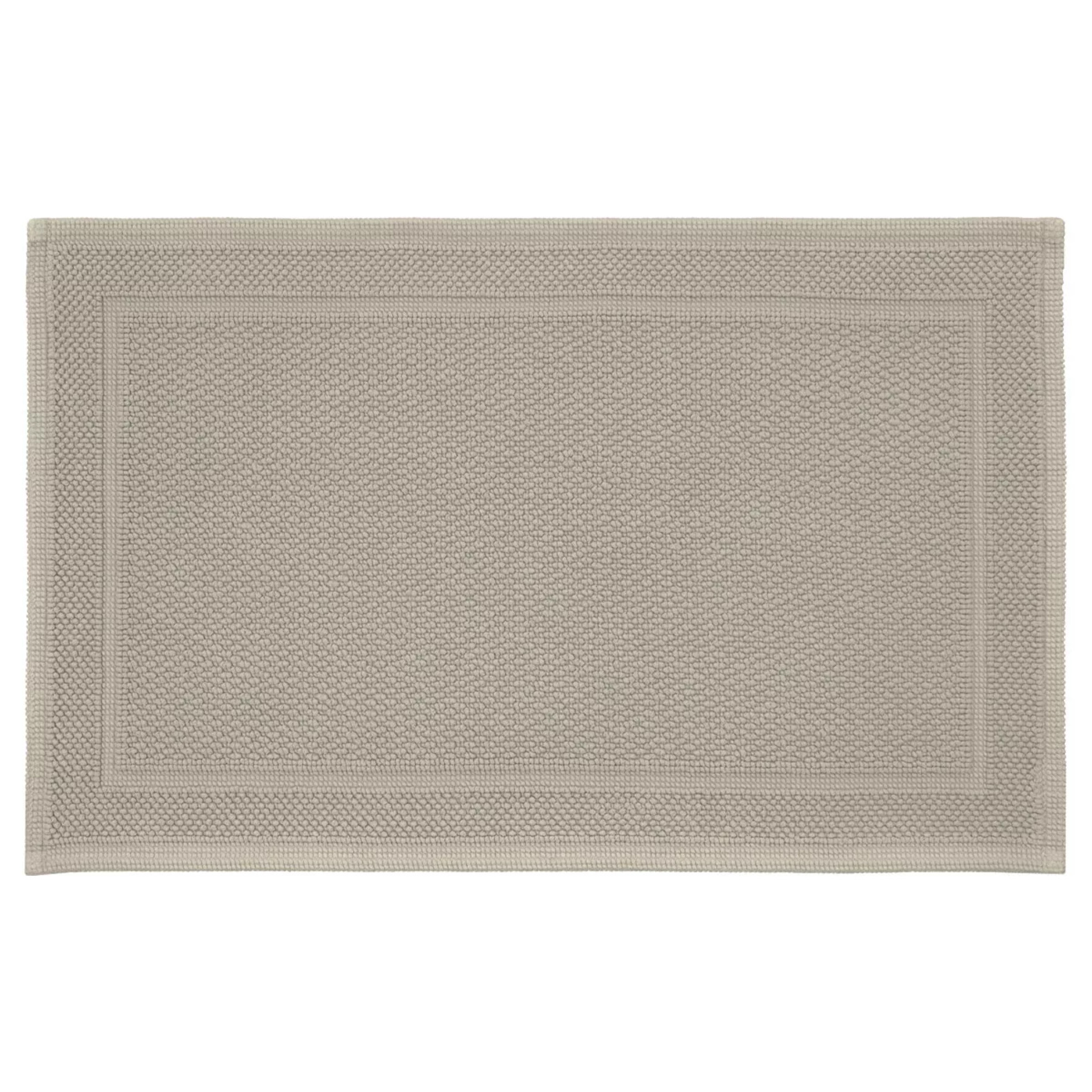 Tapis de bain pur coton 1700 g/m² uni brun Antica taupe