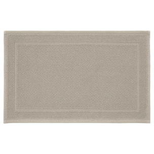 Tapis de bain pur coton 1700 g/m² uni brun Antica taupe
