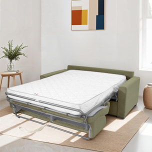 Canapé convertible express 3 places en velours côtelé - PALOMA