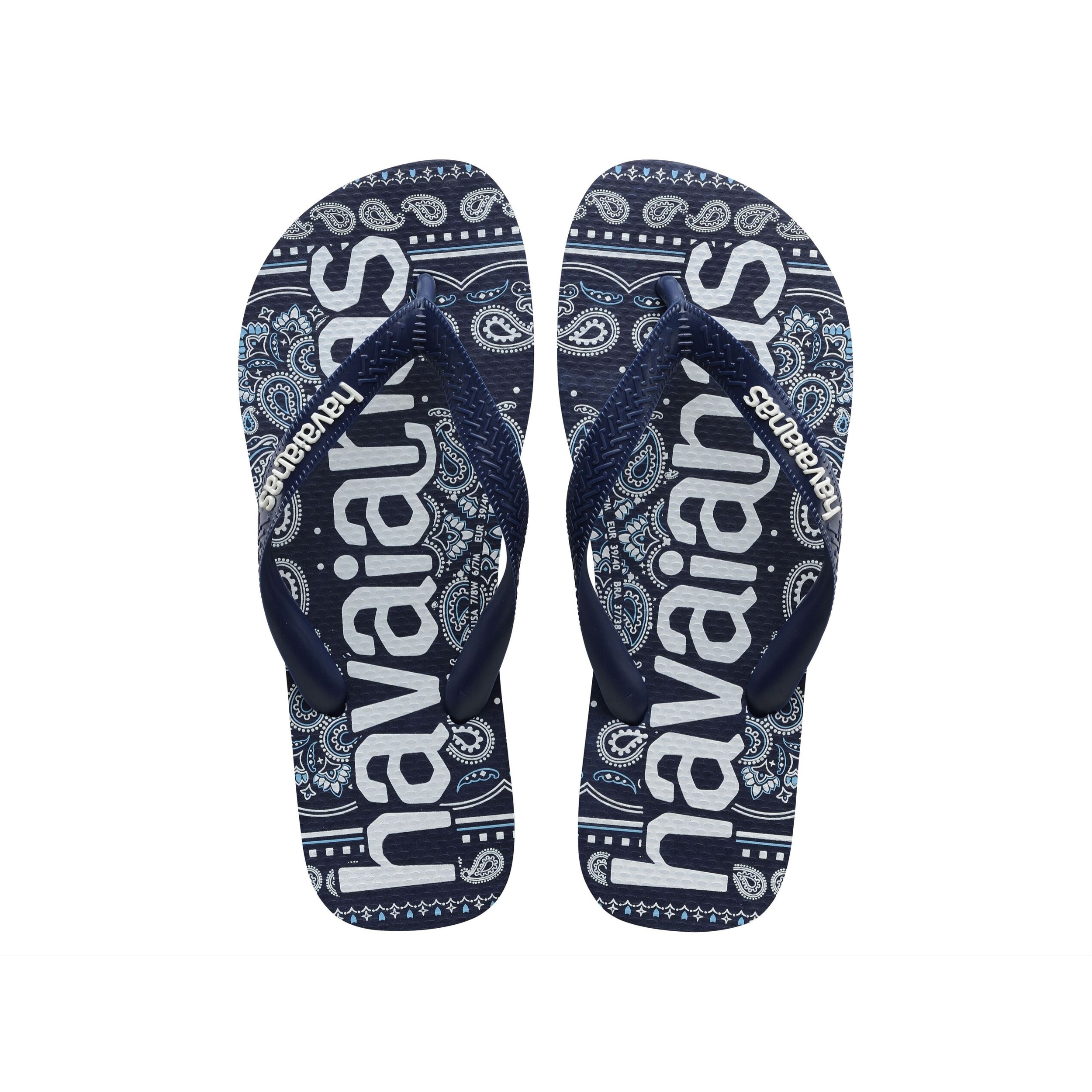 Infradito Havaianas Top Logomania Blu