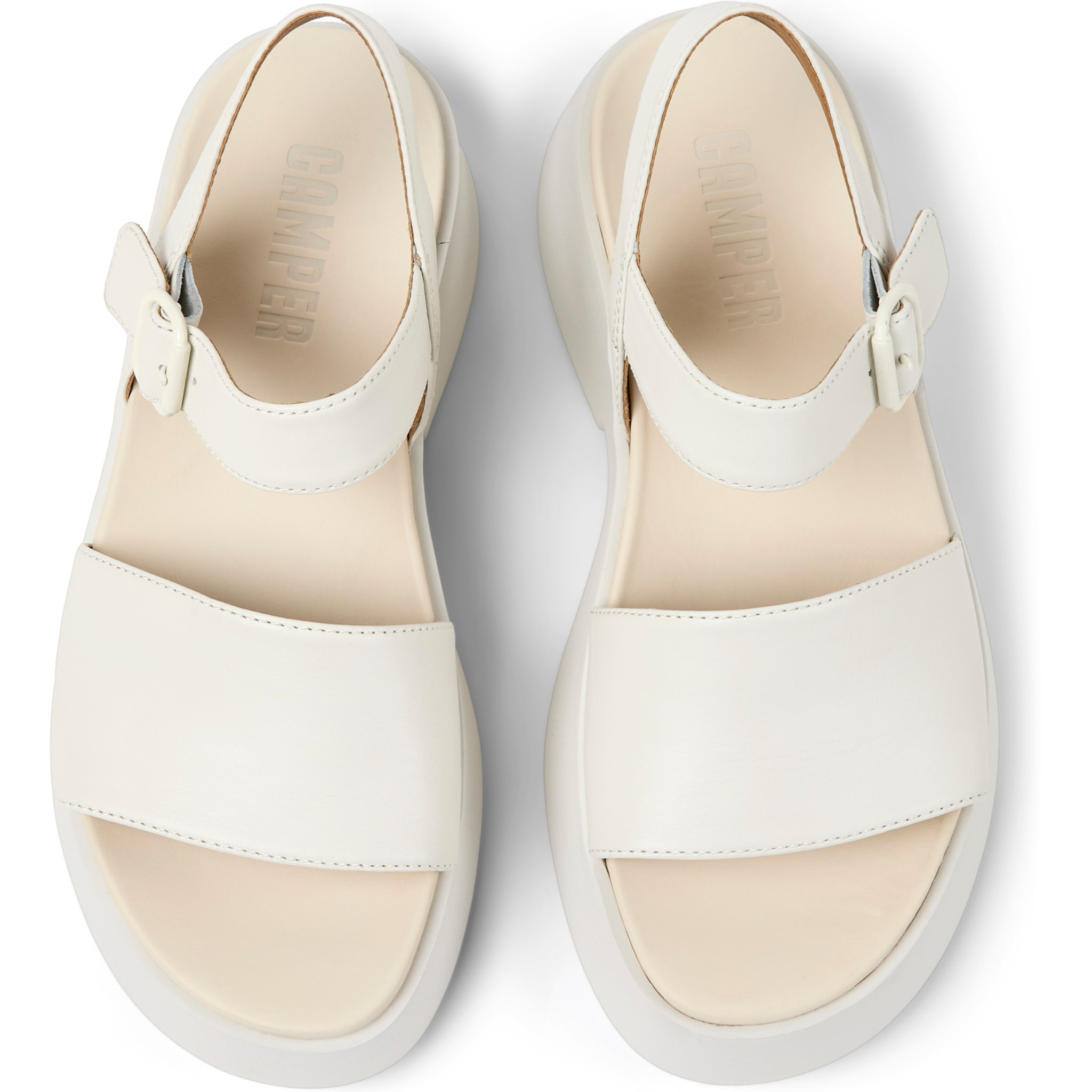 Sandalias - CAMPER Tasha - Blanco - Cuero liso