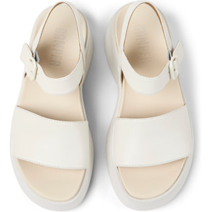 Sandalias - CAMPER Tasha - Blanco - Cuero liso