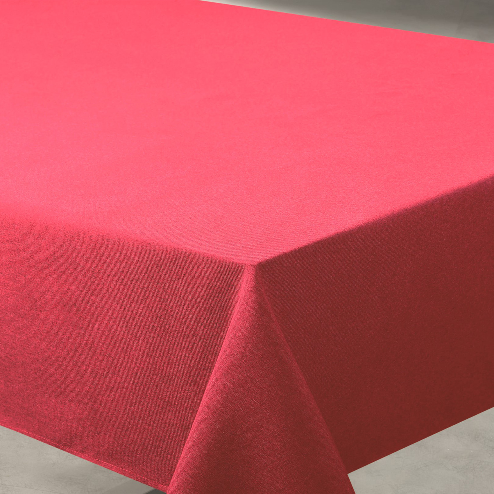 Nappe déperlante anti-taches  - Effet lin - Rouge