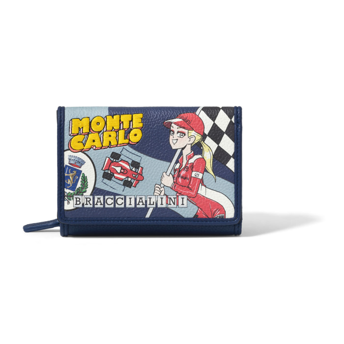 Portafoglio  da donna In Poliestere e Poliuretano Prodotto artigianale 14x10x3,5 cm