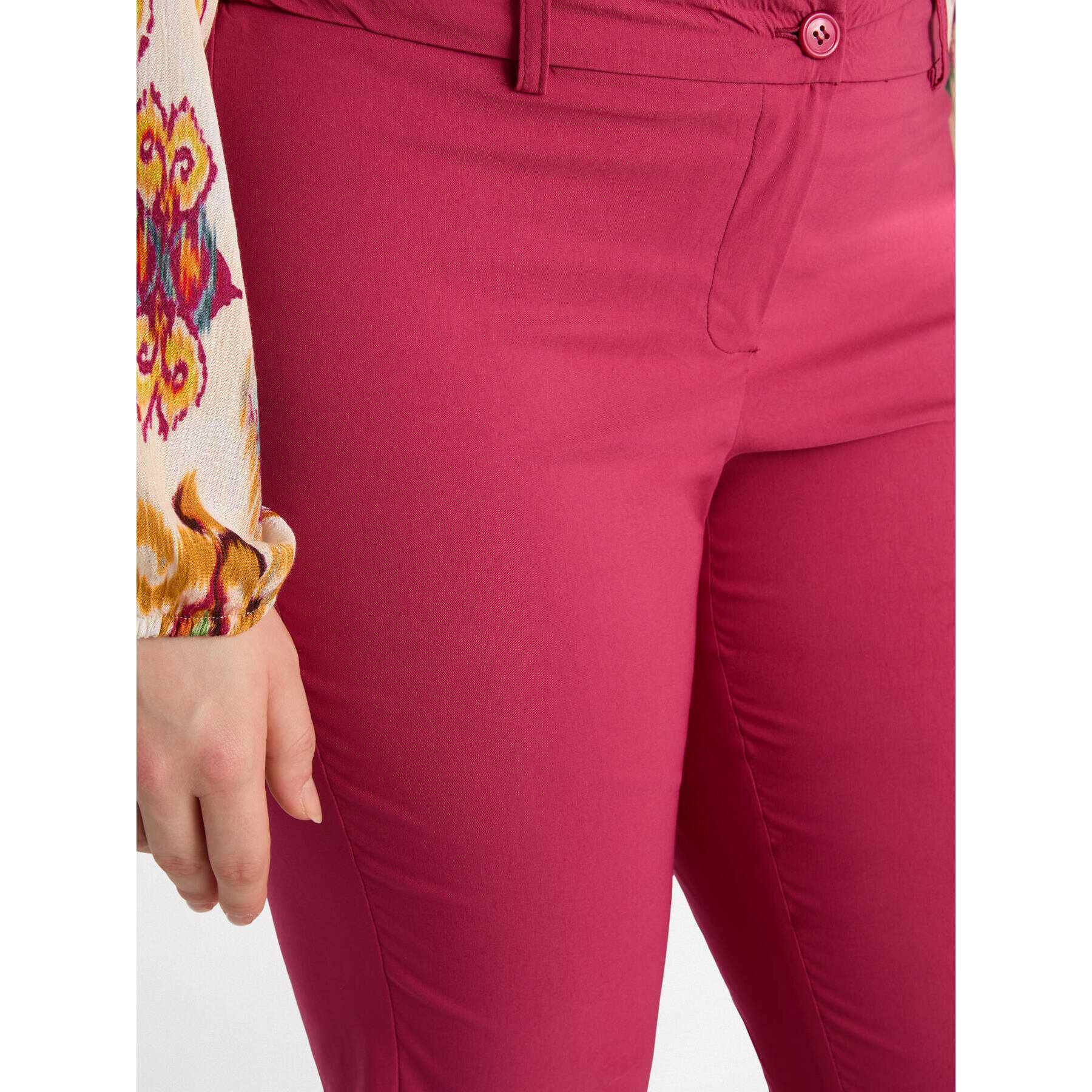Fiorella Rubino - Pantalón modelo New York. - Rojo