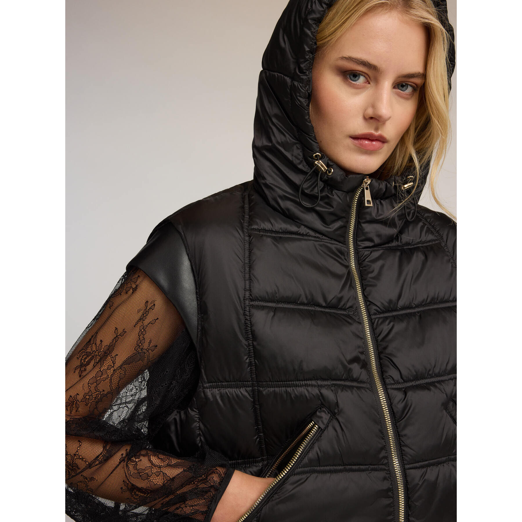 Motivi - Piumino smanicato - Nero