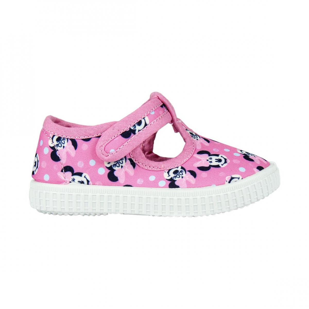 Scarpa in Tela con occhielli Minnie Fuxia Lei Disney Rosa