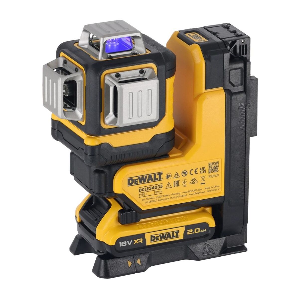 Niveau laser multilignes 3 x 360° avec faisceau vert et télécommande - Livré en coffret T-STAK - DEWALT - DCLE34035D1-QW
