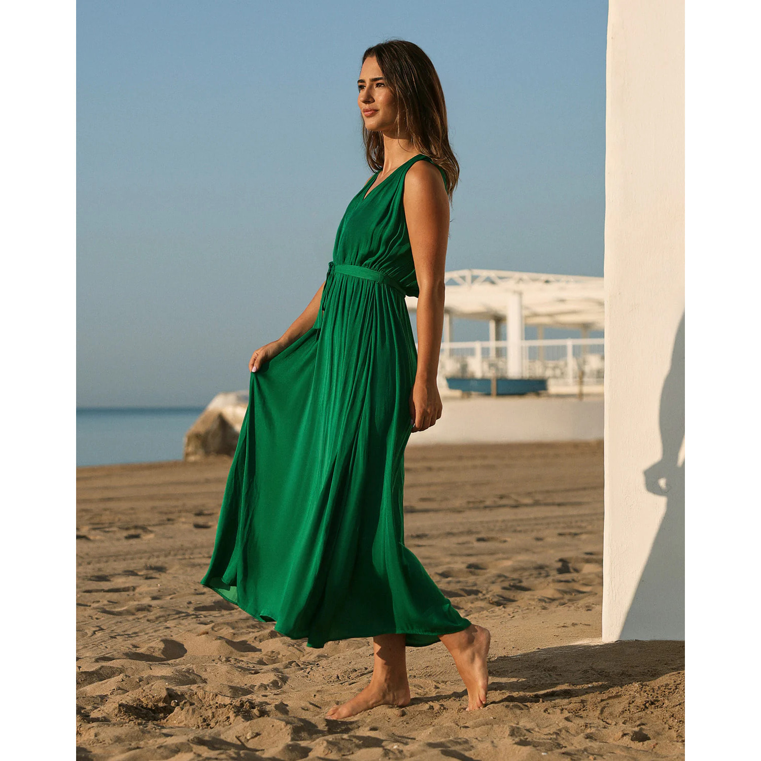 Vestido Largo Verde - Monicasa