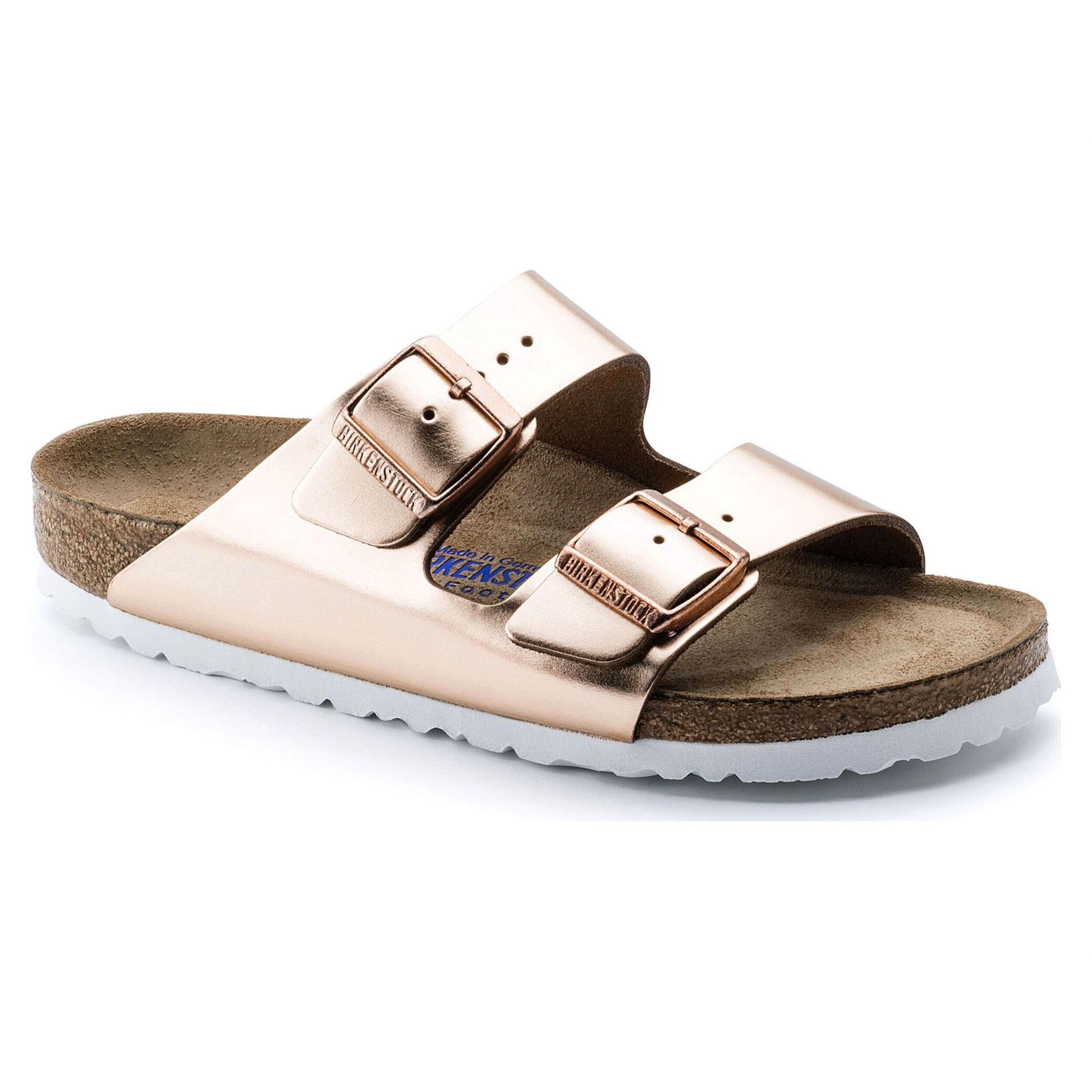 Ciabatte Birkenstock Arizona Sfb Lena Metallic Copper Viola