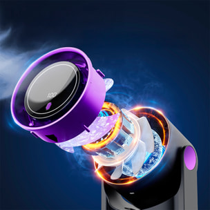 Ventilatore da tavolo con 5 velocità e schermo LCD.