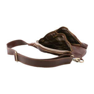 Marsupio da uomo in vera pelle - Modello False - 100% pelle - 37.0 x 16.5 x 10.0 cm