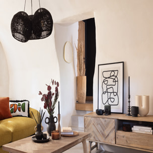 Vase "Rivi" céramique blanc H30cm