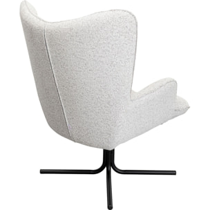 Fauteuil pivotant Oscar gris Kare Design